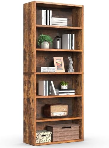 Sweetcrispy Tall Bookshelf, Book Shelf, Storage Organizer