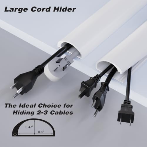 78" Silicone Cord Hider for Wall Mount TV,Large Self-Adhesive Cable Hider
