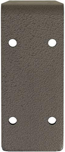 Ekena Millwork BKTM02X10X04EBHDB Steel Bracket Embrey, 2"W x 10"D x 4 3/4"H, Hammered Dark Bronze