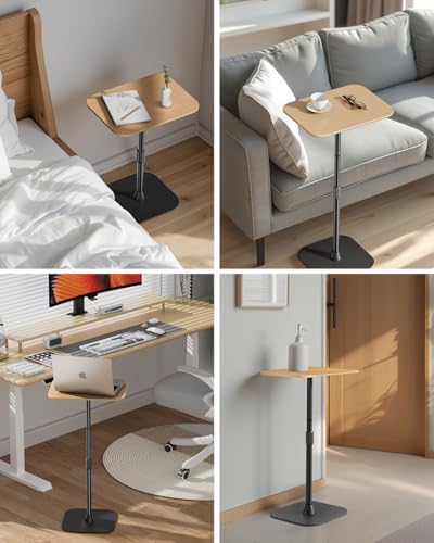 Viozon Floor Laptop Stand for Bed,Laptop Table, Small & Portable Standing Desk with Adjustable Height 26.7"-36.62", Quic