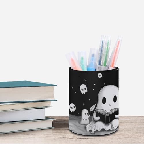 Cute Ghosts Pen Holder Pencil Cup for Desk Organizer