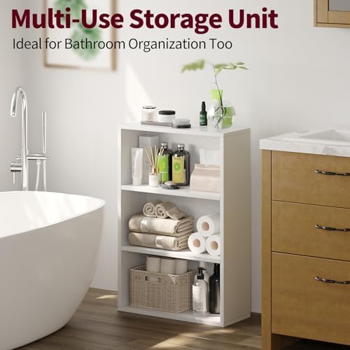 Book Shelf,3-Tier Bookshelf Storage Shelves, 35 Inch Bookcase