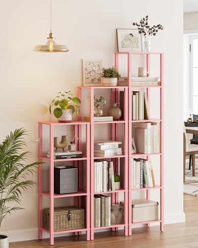 Open Book Shelf, 6 Tier Tall Bookshelf, Freestanding Shelf Narrow Bookcase with Open Shelves, 14.57" x 10.63" x 65.83", 