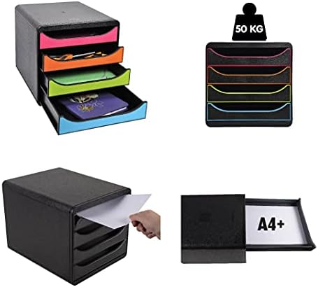 Exacompta Big-Box Iderama, 4 Drawers - Harlequin