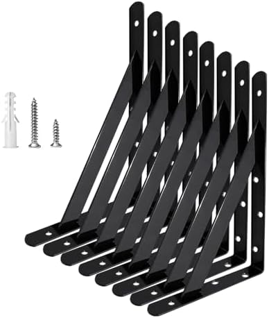 Shelf Brackets 14 Inches, Heavy Duty Shelf Brackets 4 6 8 10 12 14 16 20 Inch, Wall Brackets Heavy Duty for Shelves