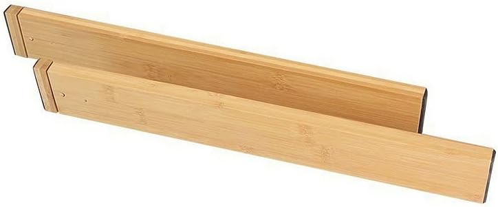 VIGAN 2/4PCS Adjustable Bamboo Drawer Dividers Bedroom Kitchen Drawer Storage Expandable Drawer Dividers For Cupboard Ca