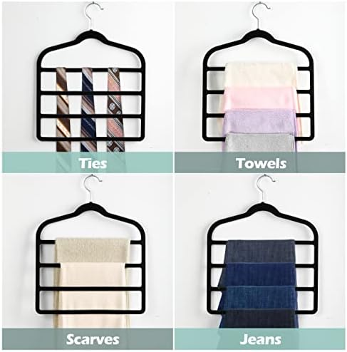 Velvet Pant Clothes Hanger Space Saving Non Slip Hanger Jean Slack Hangers