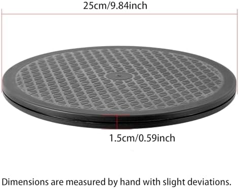1 Pack 10 Inch Lazy Susan Turntable Heavy Duty Rotating Platform Smooth 360 Swivel for Tabletop, Monitor, Crafts, and TV