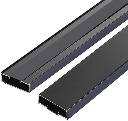 Aluminium Alloy U Shape Edge Trim Strip Decoration Profiles with Base, Metal Cable Raceway Cord Protector Hider Condense