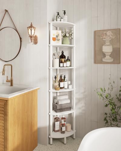 IBUYKE 6 Tier Corner Shelf Stand,Industrial Corner Display Rack WBC011W