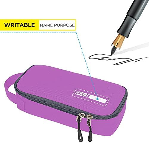 ECHSRT Large Pencil Case, Aesthetic Pen Pouch with Big Capacity, Minimalist Portable Stationery Bag with Handle for Office Organizer Aesthetic Pencil Cases