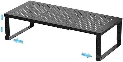 Expandable Spice Rack & Kitchen Cabinet Organizer - Stackable, Adjustable Shelves for Cabinets, Countertops, Cupboards &