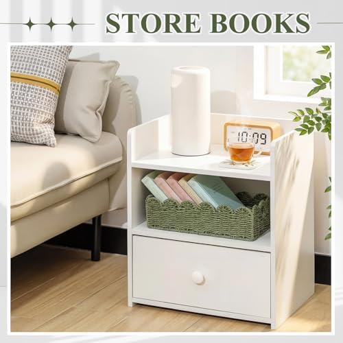 Boao 3 Pcs Boho Storage Wicker Baskets Handmade Woven Decorative Paper Rope Baskets for Organizing with Handle Counterto