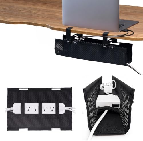 Perfect Posture Mesh Cable Management Tray Under Desk Cord Organizer - 19"