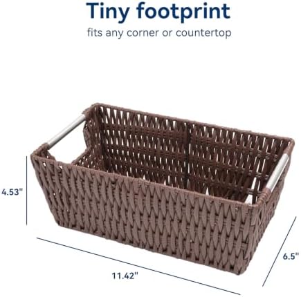 Whitmor Rattique Small Shelf Tote (6500-2712-JAVA)