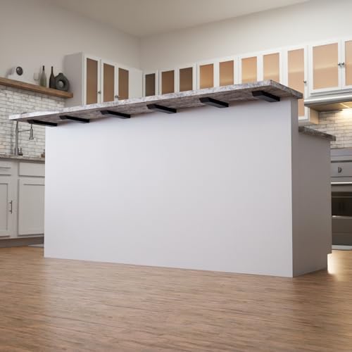 Solid Heavy Duty Industrial Knee Wall Countertop Support Bracket (12 Inches) 1 Count, DIY Kitchens, Shelving, countertop
