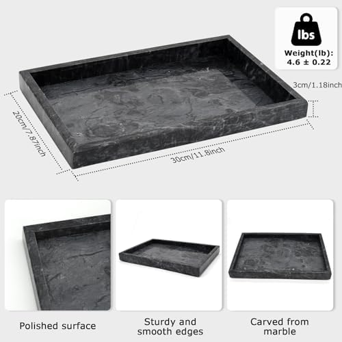 Marble Bathroom Tray,Pure Natural Vanity Tray,﻿