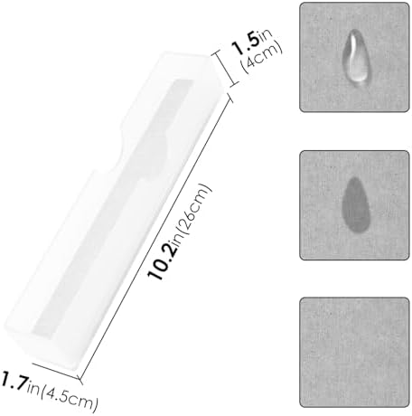 2Pack Acrylic Electric Toothbrush Holder with Diatomite Drying Stone, Bathroom Drawer Organizer with Drainage Hole for T
