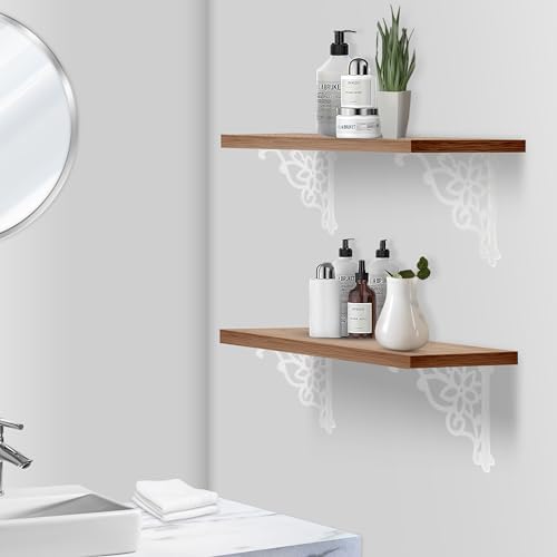 Z Metnal Cast Iron Heavy Duty Shelves Bracket, 9.75 inch Decorative Shelf Brackets, 90° Right Angle Wall Hanging, Vintag