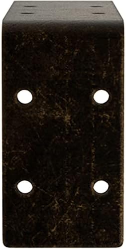 Ekena Millwork BKTM02X06X03EBABS Steel Bracket Embrey, 2" W x 6" D x 3 3/4" H, Antiqued Brass