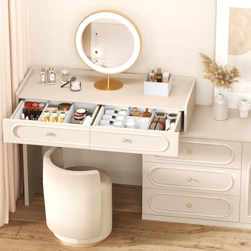 DIMJ Drawer Organizer Clothes Storage - 18 Pack Baby Dresser Organizer for Nursery, Foldable Drawer Dividers for Bedroom