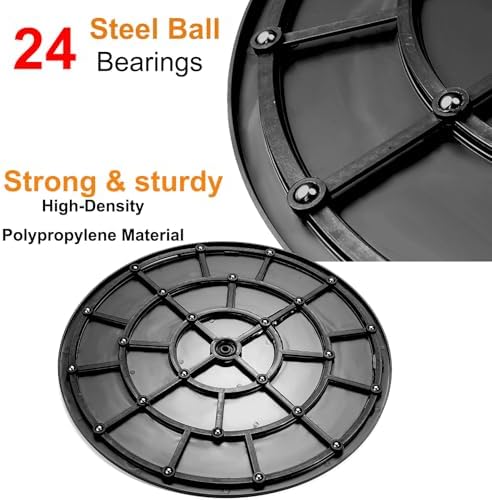 2 PCS 16 Inch Lazy Susan Turntable Heavy Duty Rotating Swivel Stand Lazy Susan with Steel Ball Bearings Flat Base Stand 