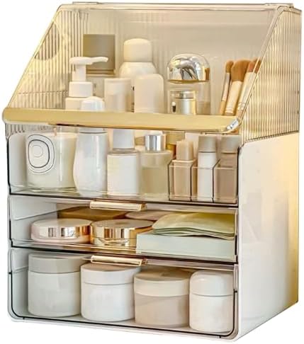 Omeily Makeup Organizer Countertop Vanity Cosmetic Skincares Organizer