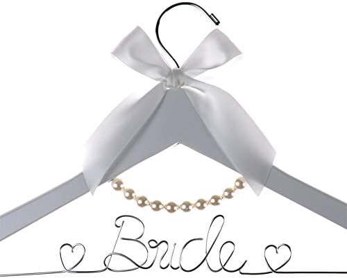 Exquisite Solid Wood Bridal Hanger with Elegant Design - Perfect for Wedding Décor, Gift-Giving & Bridal Bath Celebratio