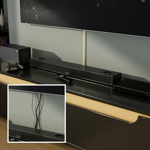 D-Line Half Round Cord Hider, Patented Cable Cover, Hide TV Wall Mount Wires, Raceway for Cords, Decorative Wire Covers,