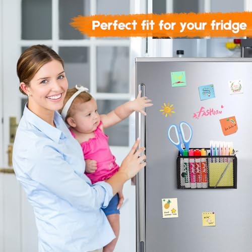 Magnetic Pencil Holder Whiteboard Pen Holder Locker Accessories (2-Slot*1)