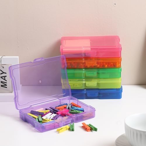 novelinks 24 Pack 4"x6" Photo Storage Boxes and Picture Organizer (Color)