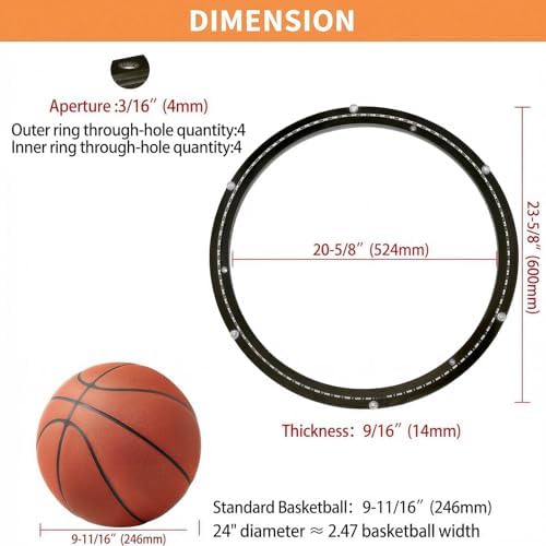 TamBee 24 Inch Lazy Susan Hardware Mute Turntable Bearing 600 LBS Load Capacity Heavy Duty Lazy Susan Parts Kit Rotating