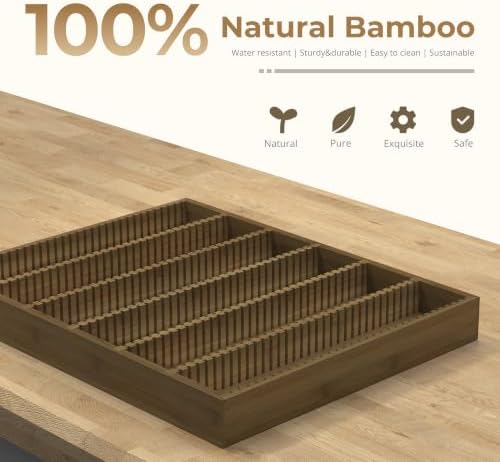 for Nespresso Vertuo Capsules Bamboo Coffee Pod Drawer Organizer