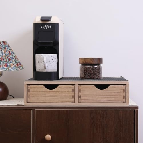 DDYURI Storage Drawer Holder for Capsules Coffee Pod K-cup Organizer /2 Drawers for Counter Organization for Kitchen Ute