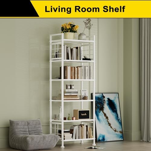 GIOTORENT 6-Wire Garage Shelving Storage Shelves, Metal Shelving Unit Pantry Rack, Kitchen Storage Adjustable Shelf 900L