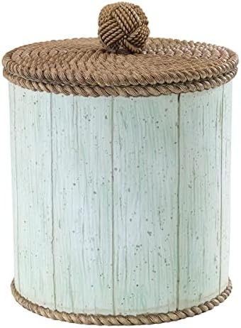 Avanti Linens - Covered Jar, Bathroom Storage for Q-Tips & Cotton Balls