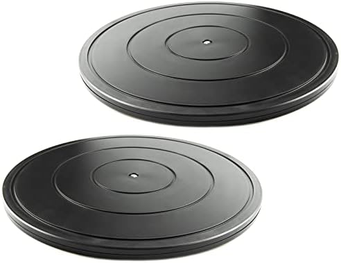 16 Inch Lazy Susan Turntable - Heavy Duty Rotating Swivel Steel Ball Bearings - Flat Base Stand for TV/Computer/Monitor/