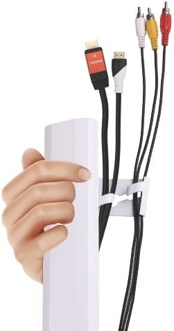 Cable Cover Raceway Organizer Management KIT for Flat Screen TV MOUNTS (43 Inches Length, 1 Pack)