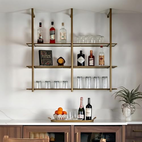 10" x 44" - 5-Pcs Tempered Glass Rectangular Shelves - 3/16" Thick - Home & Office Storage Racks