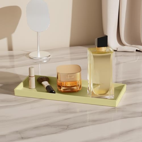 Vanity and Bathroom Tray, 11.8" ABS Countertop Organizer,Waterproof Vanity Tray for Toilet Tank,Perfume,Soap,Keys,Bathro