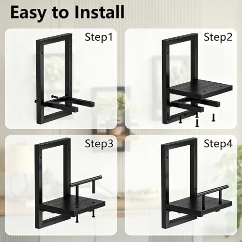 Sbosbo Floating Shelves for Wall Plant Shelf Indoor Wall Mounted Shelves