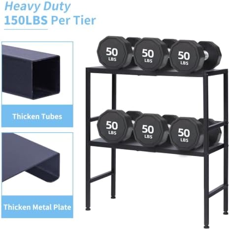 2-Tier Expandable Metal Storage Shelves, 150LBS Heavy Duty Shelving Units and Storage,Adjustable Utility Organization an