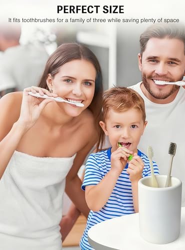 Nature Diatomite Toothbrush Holders for Bathrooms,Drying Stone Electric Toothbrush Holder, Toothpaste Holder, Water-Abso