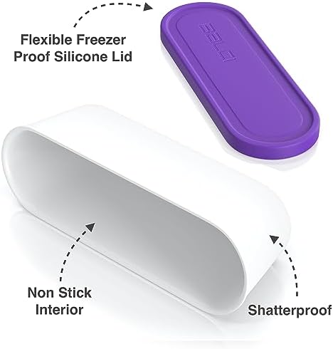 BALCI 2 Quart Ice Cream Container - Freezer Tub (Purple)