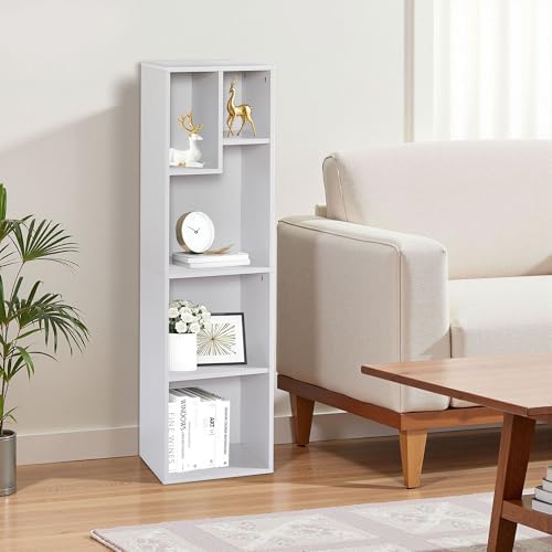 VECELO Cubby Storage Organizer Bookcase, Open Cube Display Shelf Cabinet, Freestanding Multicompartment Bookshelf for De