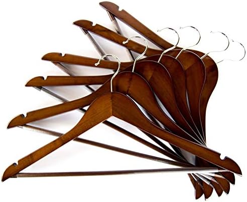 Lotus Wooden Hangers, Solid Wood Shirt Hangers,Dress Coat Jacket Clothes Hangers,with Extra Smooth Finish, 360 Degree Sw