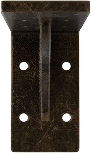 2" W x 6" D x 3 3/4" H Embrey Steel Bracket, Antiqued Pale Gold