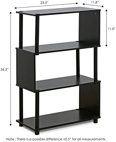 Furinno 4-Tier Flexi Rack, Espresso