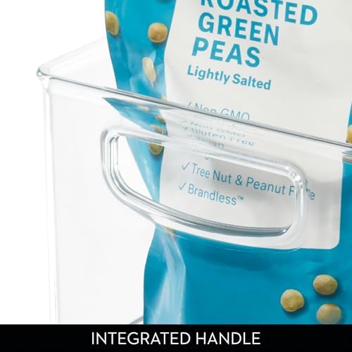 iDesign Nesting Pantry Bin for Kitchen Cabinet, Countertop, Fridge, and Freezer - Clear