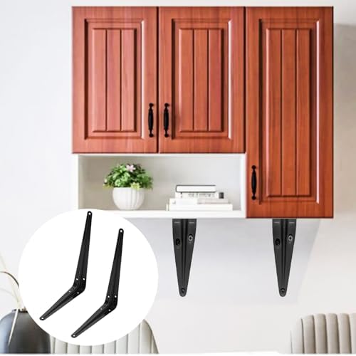 Lilaly 10 Pack Shelf Brackets 6 Inch Shelf Bracket, Heavy Duty L Brackets for Shelves for Hanging Floating Shelves Brack